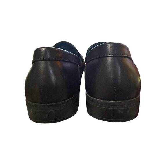 Sebago Sussex  Moc Toe Men's 9 M Black Leather Slip On Dress Loafers Made In USA - Picture 6 of 12